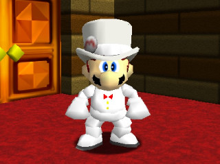 White Tuxedo Mario 64